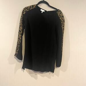 escada sport leopard sleeve top